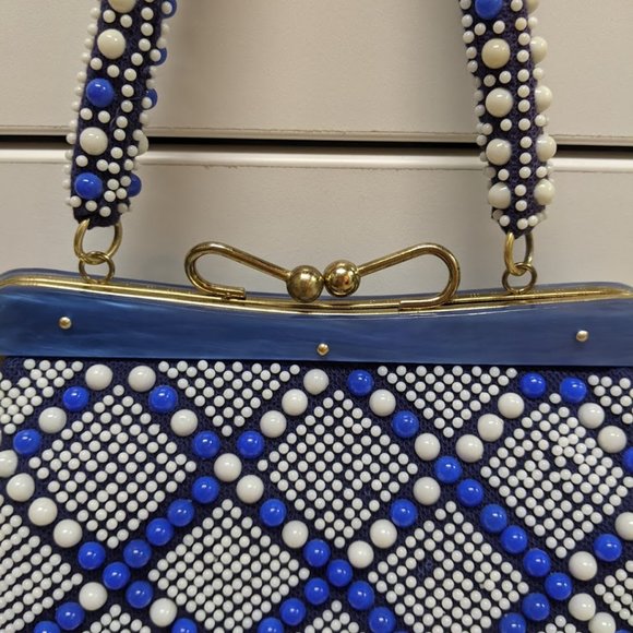 Vintage Mod Beaded Handbag - Picture 9 of 9